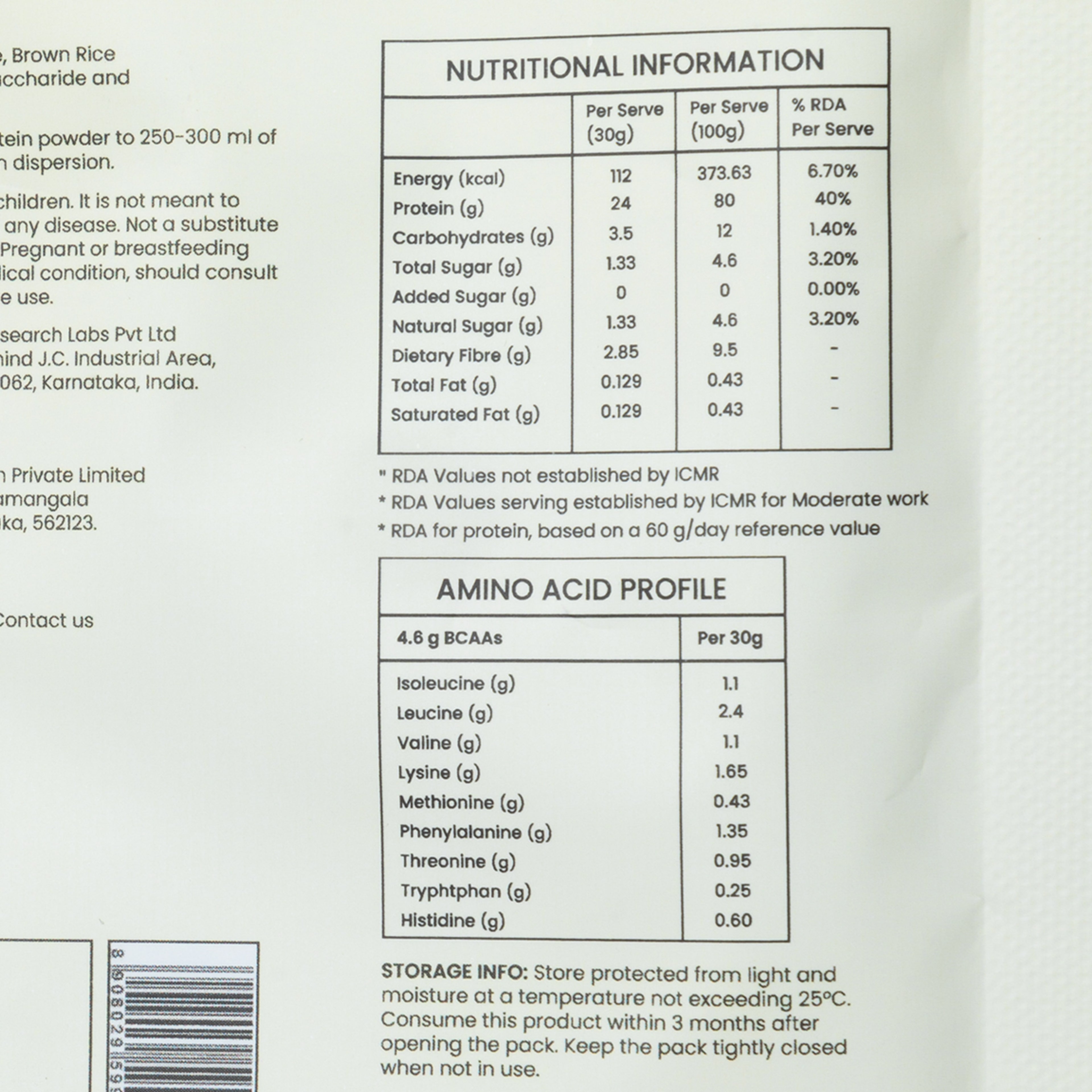 Plant Protein - Unflavoured Sachets Pack of 6