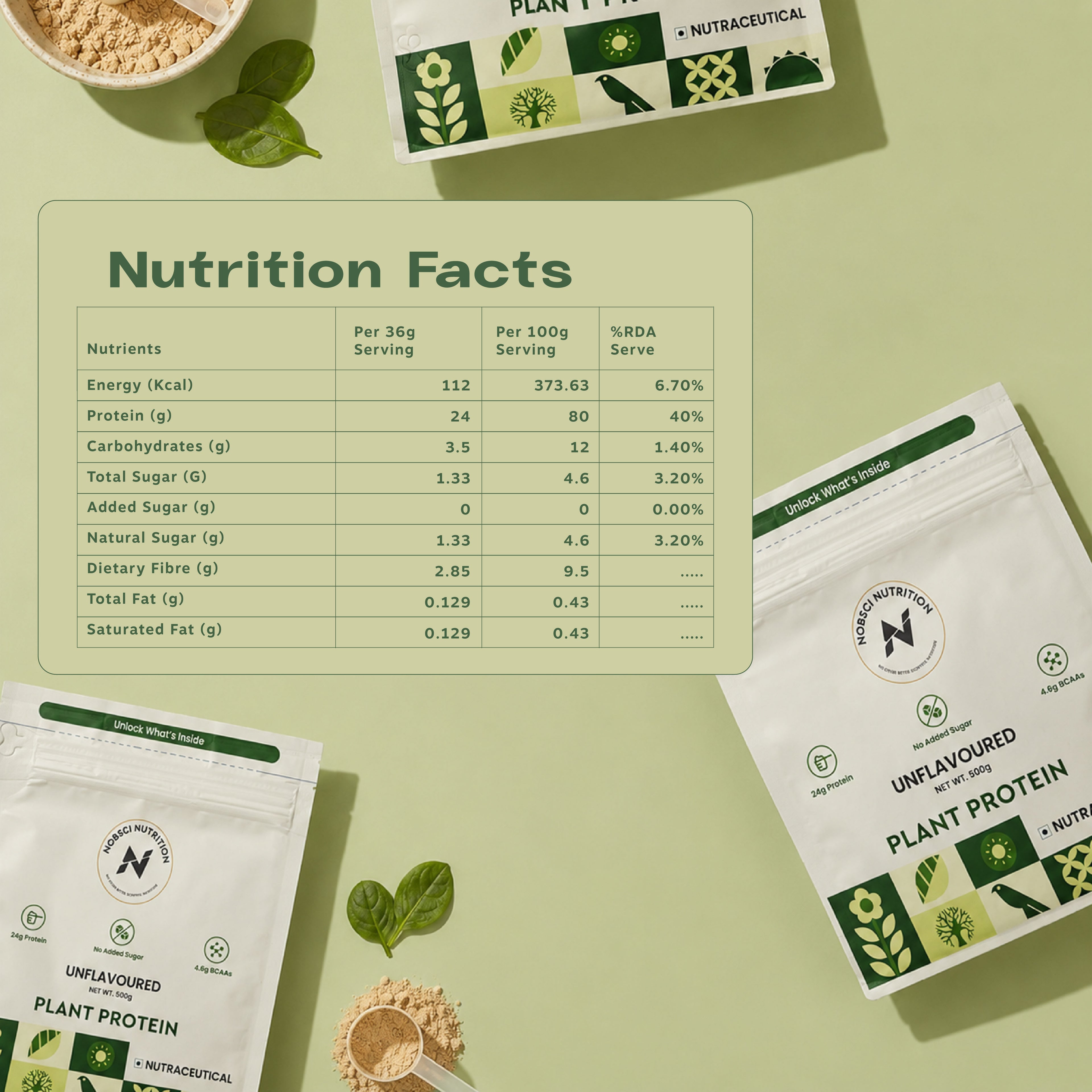 Plant Protein - Unflavoured Pack